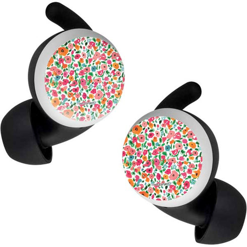 Bouffants and Broken Hearts Watercolor Floral Google Pixel Buds Skin